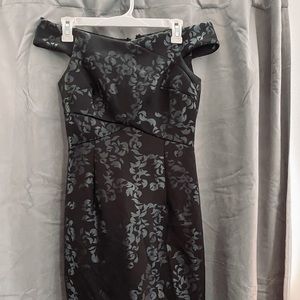 Off shoulder semi formal dress